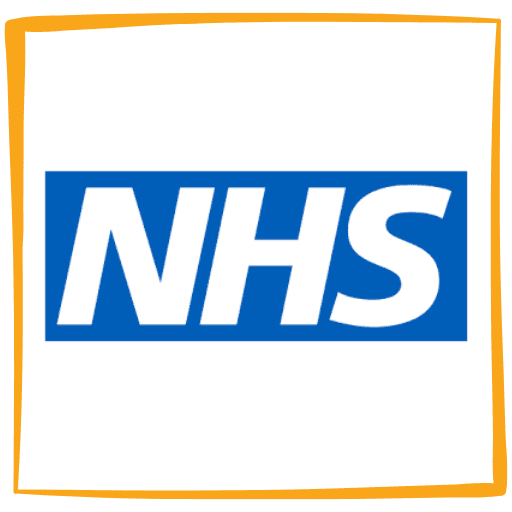 A picture of the nhs logo.